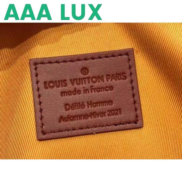 Replica Louis Vuitton LV Unisex NBA Handle Soft Trunk No. 7 Saffron Cowhide Calf 11