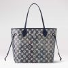 Replica Louis Vuitton LV Unisex Neverfull MM Pink Monogram Coated Canvas Textile Lining 16