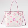 Replica Louis Vuitton LV Unisex Neverfull MM Tote Monogram Cameo Printed Canvas Cowhide Leather 16
