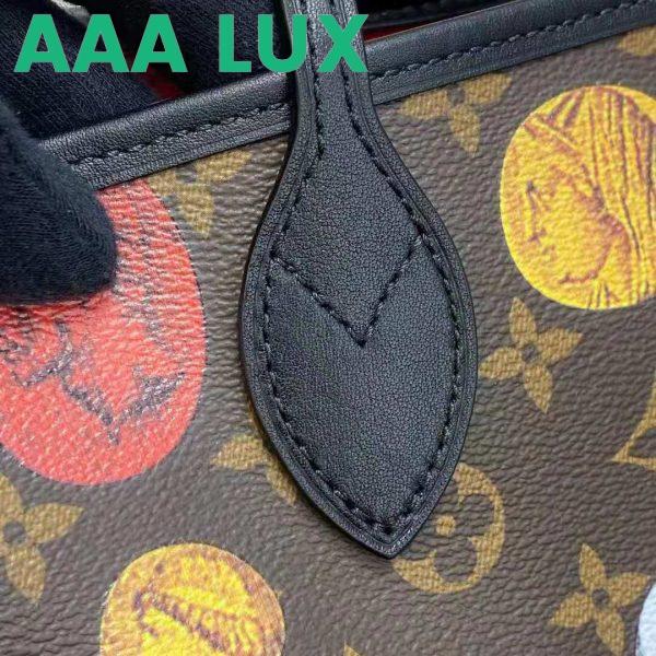 Replica Louis Vuitton LV Unisex Neverfull MM Tote Monogram Cameo Printed Canvas Cowhide Leather 13