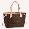 Replica Louis Vuitton LV Unisex Neverfull MM Tote Monogram Cameo Printed Canvas Cowhide Leather 15