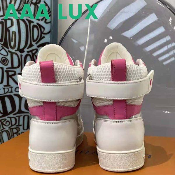 Replica Louis Vuitton LV Unisex Boombox Sneaker Boot Fuchsia Mix of Materials Rubber Outsole 8
