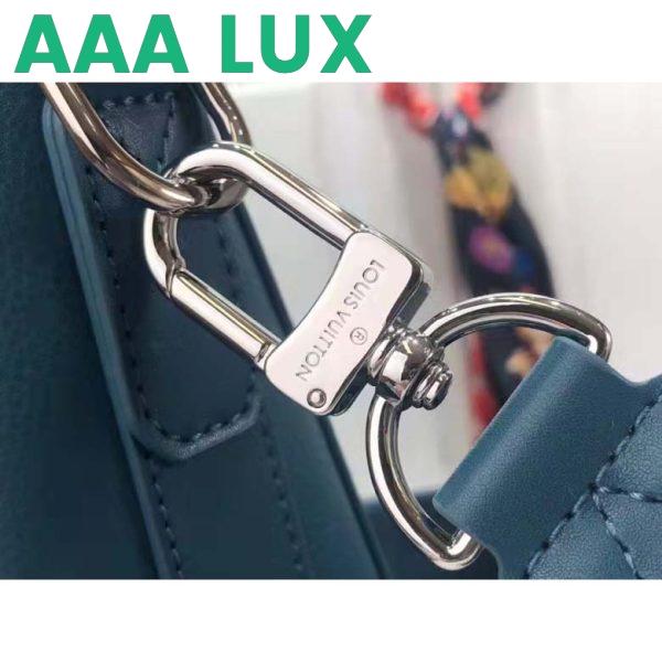 Replica Louis Vuitton LV Unisex New Messenger Blue Aerogram Cowhide Leather Textile Lining 11