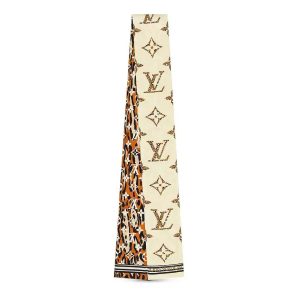 Replica Louis Vuitton LV Women Monogram Giant Jungle Silk Bandeau with Monogram Canvas Fringing