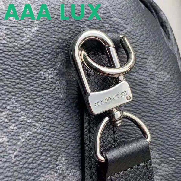 Replica Louis Vuitton LV Unisex Outdoor Pouch Taigarama Noir Black Coated Canvas Cowhide Leather 8