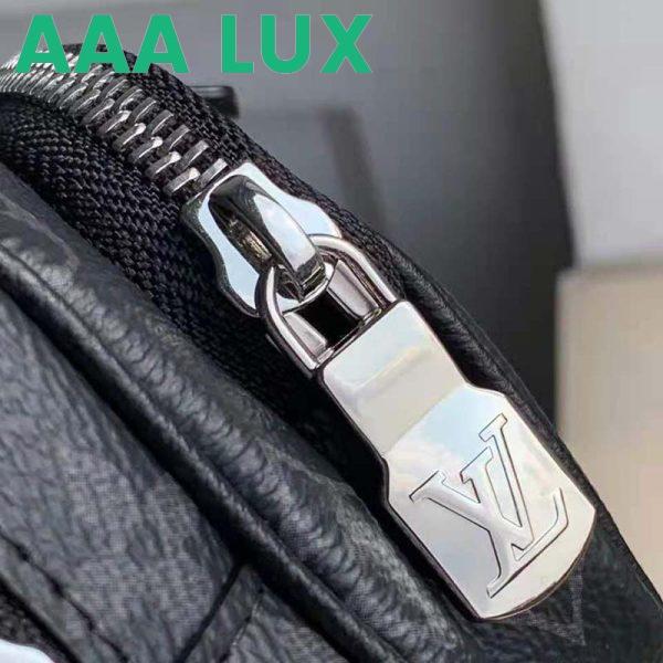 Replica Louis Vuitton LV Unisex Outdoor Pouch Taigarama Noir Black Coated Canvas Cowhide Leather 9