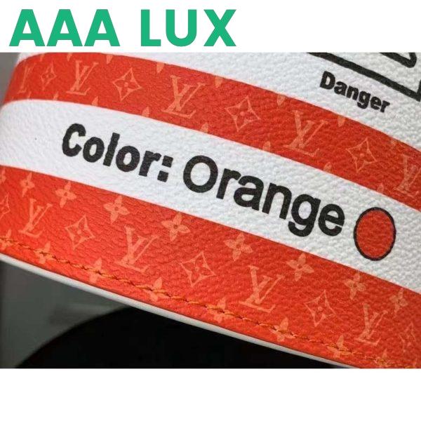 Replica Louis Vuitton LV Unisex Paint Can Orange Coated Canvas Cowhide Leather 8