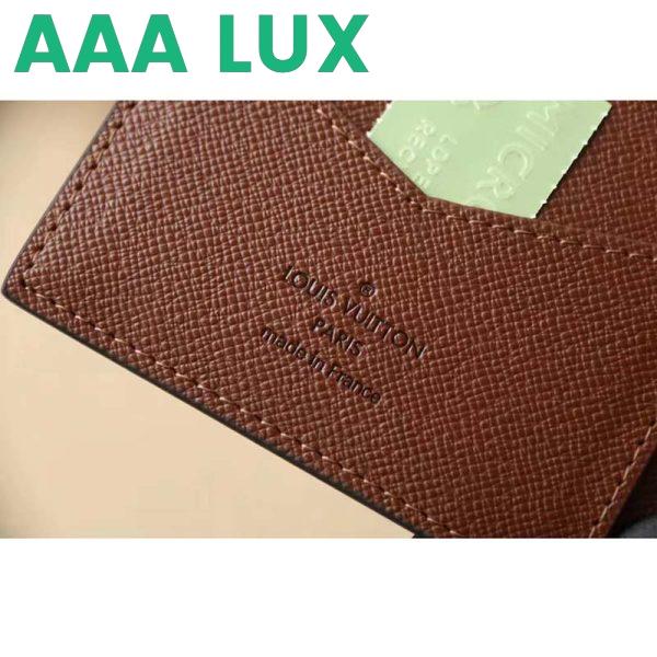 Replica Louis Vuitton LV Unisex Passport Cover Brown Monogram Coated Canvas Cowhide Leather 11