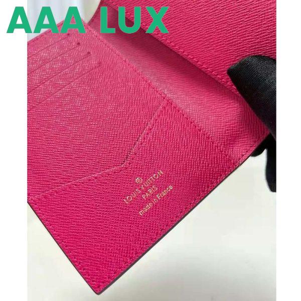 Replica Louis Vuitton LV Unisex Passport Cover Pink Monogram Coated Canvas 8