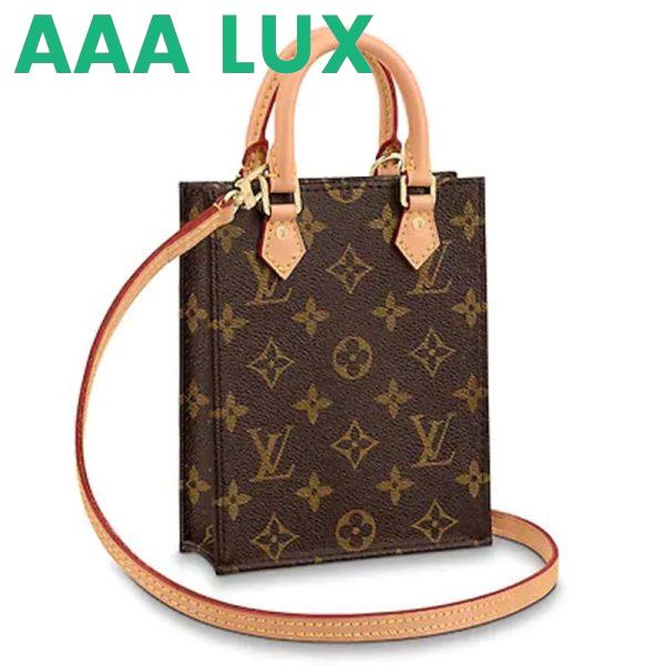 Replica Louis Vuitton LV Unisex Petit Sac Plat Bag Monogram Canvas