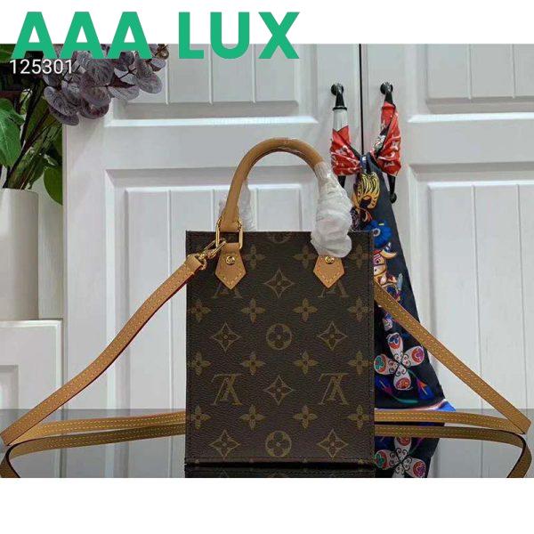 Replica Louis Vuitton LV Unisex Petit Sac Plat Bag Monogram Canvas 4