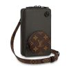 Replica Louis Vuitton LV Unisex Petite Malle Handbag Monogram Coated Canvas Cowhide Leather 14
