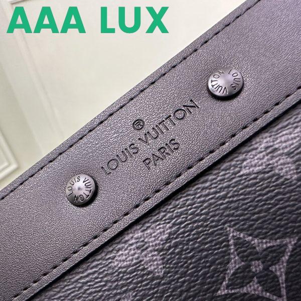 Replica Louis Vuitton LV Unisex Pochette Jour Monogram Eclipse Coated Canvas Cowhide Leather 10