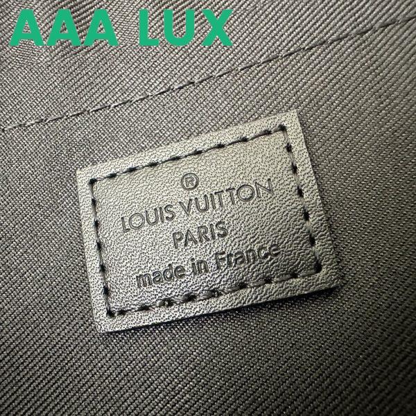 Replica Louis Vuitton LV Unisex Pochette Jour Monogram Eclipse Coated Canvas Cowhide Leather 11