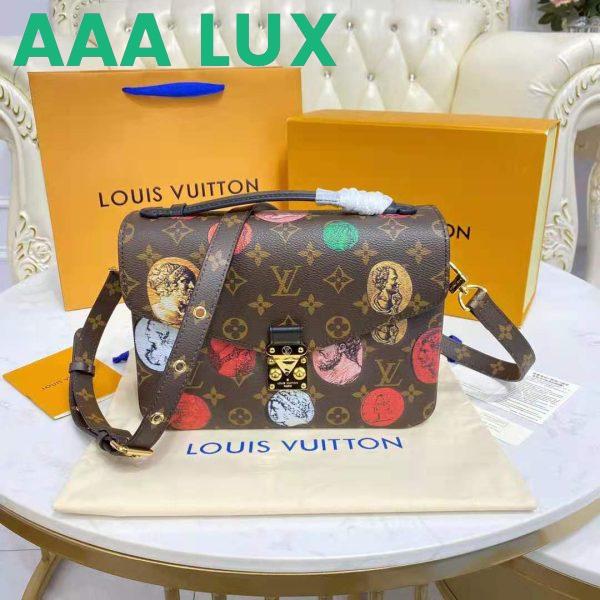 Replica Louis Vuitton LV Unisex Pochette Metis Monogram Cameo Printed Canvas Cowhide Leather 6