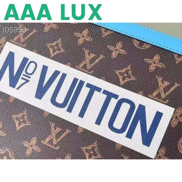 Replica Louis Vuitton LV Unisex Pochette Voyage Monogram Coated Canvas Cowhide Leather 7