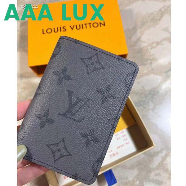 Replica Louis Vuitton LV Unisex Pocket Organizer Coated Canvas Cowhide Leather Lining 5