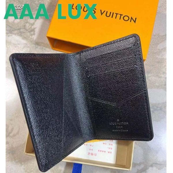 Replica Louis Vuitton LV Unisex Pocket Organizer Coated Canvas Cowhide Leather Lining 6