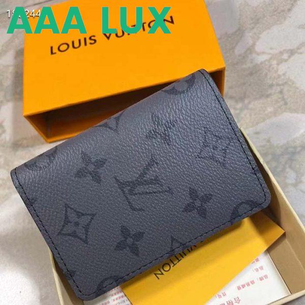 Replica Louis Vuitton LV Unisex Pocket Organizer Coated Canvas Cowhide Leather Lining 7