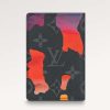 Replica Louis Vuitton LV Unisex Pocket Organizer Red Sunset Monogram Eclipse Coated Canvas