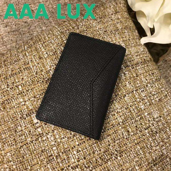 Replica Louis Vuitton LV Unisex Pocket Organizer Taiga Cowhide Leather-Black 4