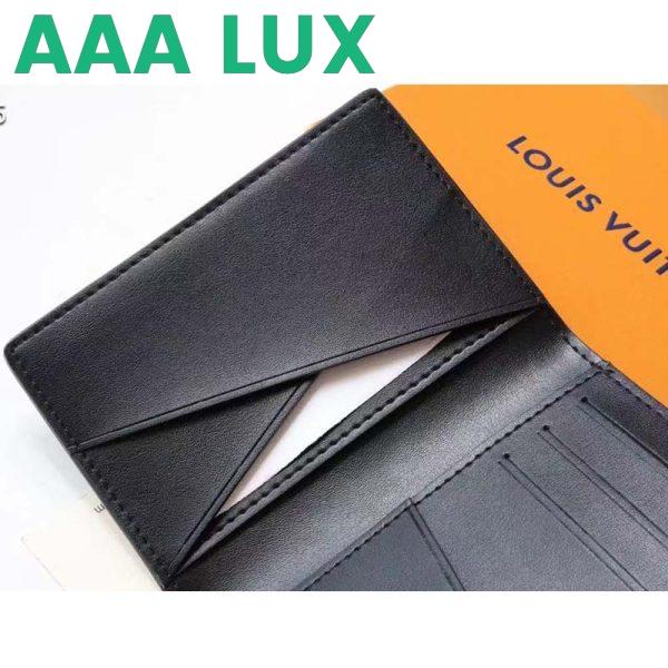 Replica Louis Vuitton LV Unisex Pocket Organizer Wallet Blue Taurillon Cowhide Leather 9