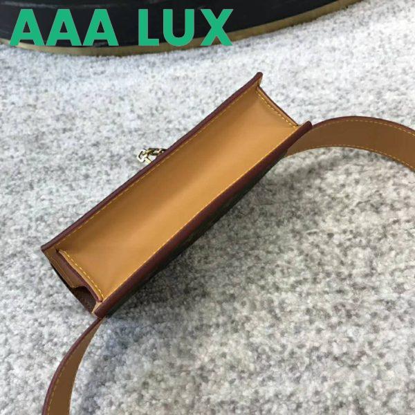 Replica Louis Vuitton LV Unisex S Lock Belt Pouch GM PM MM-Brown 7