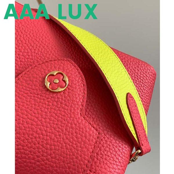 Replica Louis Vuitton LV Women Capucines Mini Handbag Dragon Fruit Pink Cedrat Taurillon Leather 11