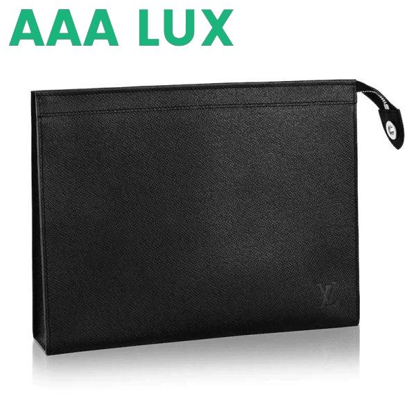 Replica Louis Vuitton LV Unisex Pochette Voyage MM Bag Taiga Leather