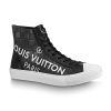 Replica Louis Vuitton LV Unisex Tattoo Sneaker Boot in Damier Tartan Canvas-Black