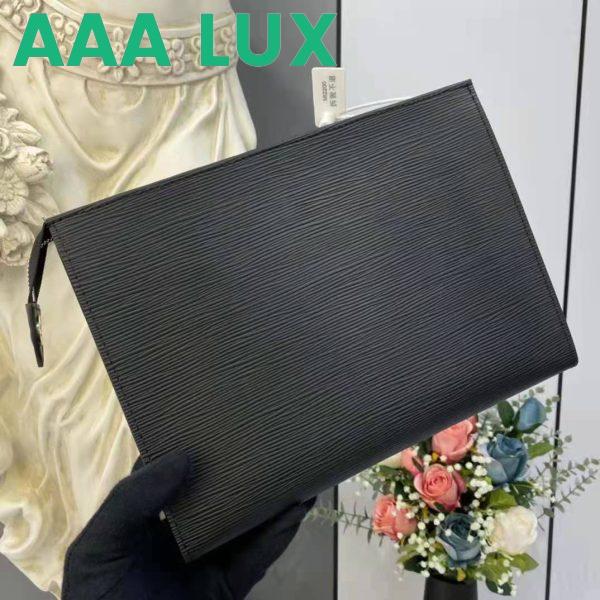 Replica Louis Vuitton LV Unisex Pochette Voyage MM Taiga Leather Zip Closing System 10