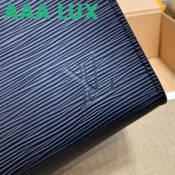 Replica Louis Vuitton LV Unisex Pochette Voyage MM Taiga Leather Zip Closing System 11