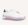 Replica Louis Vuitton LV Unisex Time Out Sneaker Calf Leather Patent Monogram Canvas-Pink