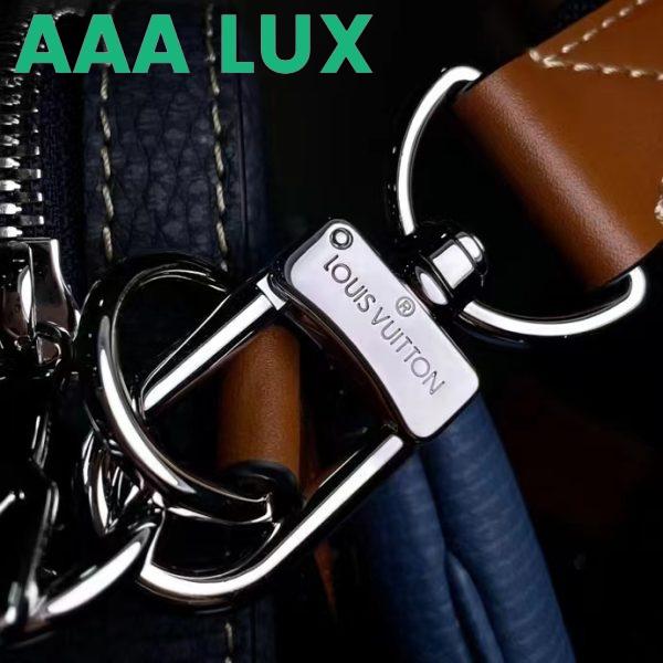 Replica Louis Vuitton LV Unisex Trio Messenger Bag Blue Navy Cowhide Leather 9