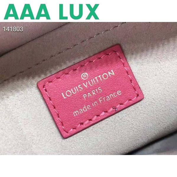 Replica Louis Vuitton LV Unisex Troca PM Handbag Pink Damier Quilt Lambskin Calfskin 10