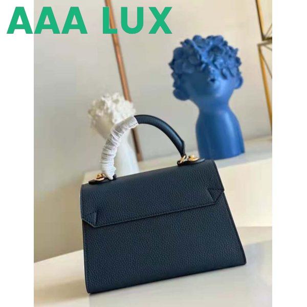 Replica Louis Vuitton LV Unisex Twist One Handle PM Handbag Black Taurillon Leather 6