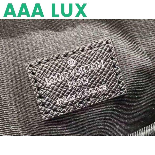 Replica Louis Vuitton LV Unisex Vertical Tote Black Taiga Cowhide Leather Textile Lining 9