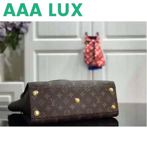Replica Louis Vuitton LV Women On My Side PM Tote Bag Black Monogram Coated Canvas Calf Leather 6