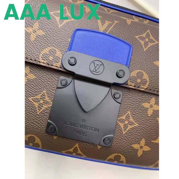 Replica Louis Vuitton LV Unisex S Lock Messenger in Monogram Macassar Coated Canvas 8