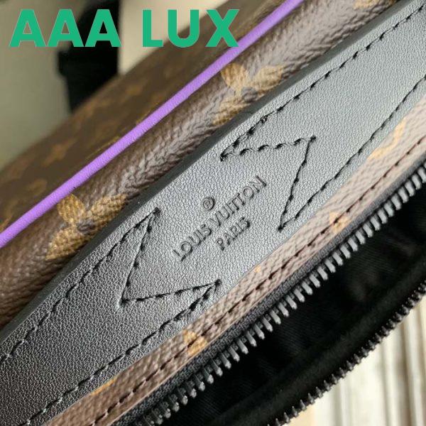 Replica Louis Vuitton LV Unisex S Lock Sling Bag Purple Monogram Macassar Coated Canvas 10