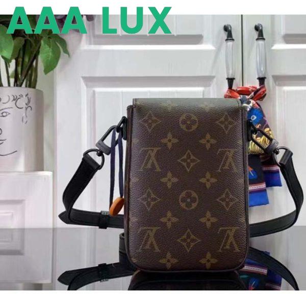 Replica Louis Vuitton LV Unisex S-Lock Vertical Wearable Wallet Radiant Sun Monogram Macassar Coated Canvas 4