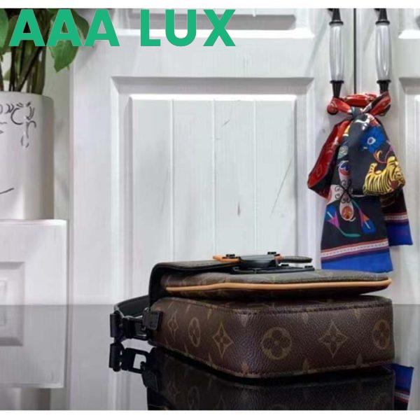 Replica Louis Vuitton LV Unisex S-Lock Vertical Wearable Wallet Radiant Sun Monogram Macassar Coated Canvas 6