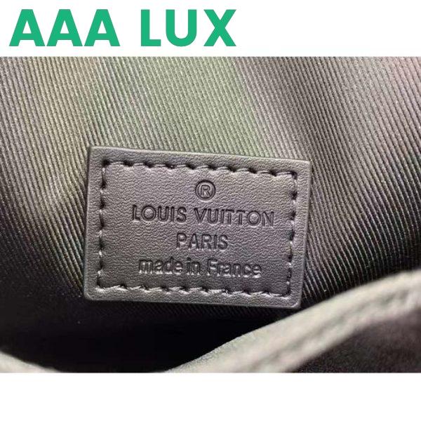 Replica Louis Vuitton LV Unisex S-Lock Vertical Wearable Wallet Radiant Sun Monogram Macassar Coated Canvas 13
