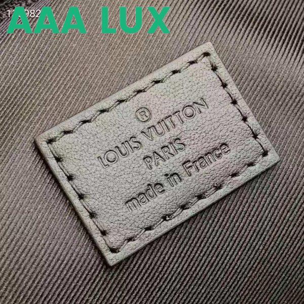 Replica Louis Vuitton LV Unisex Scott Messenger Damier Graphite Coated Canvas Cowhide Leather 10