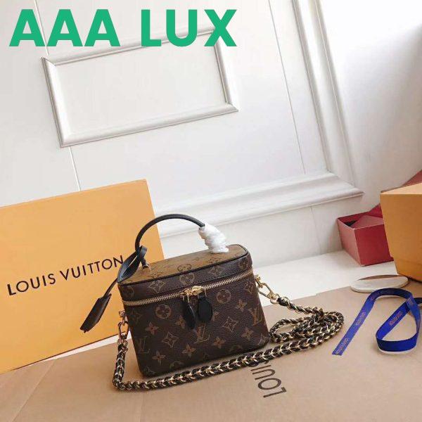 Replica Louis Vuitton LV Unisex Vanity PM in Monogram Canvas-Brown 4