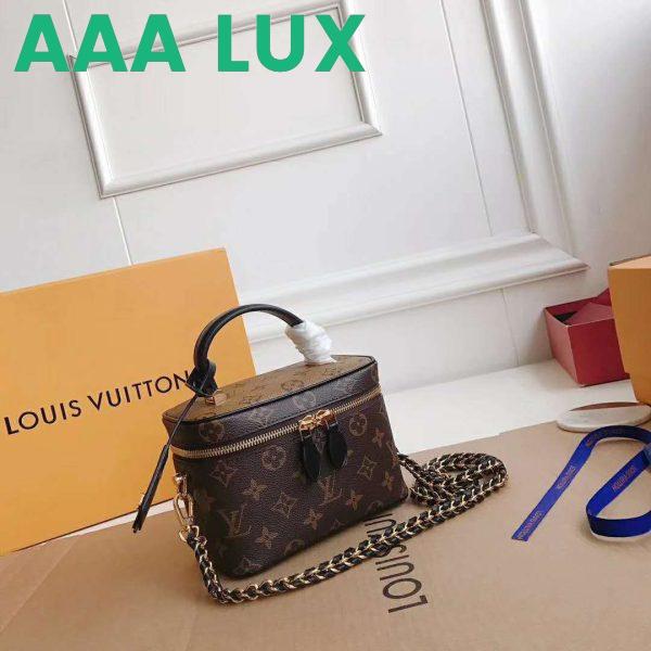 Replica Louis Vuitton LV Unisex Vanity PM in Monogram Canvas-Brown 5