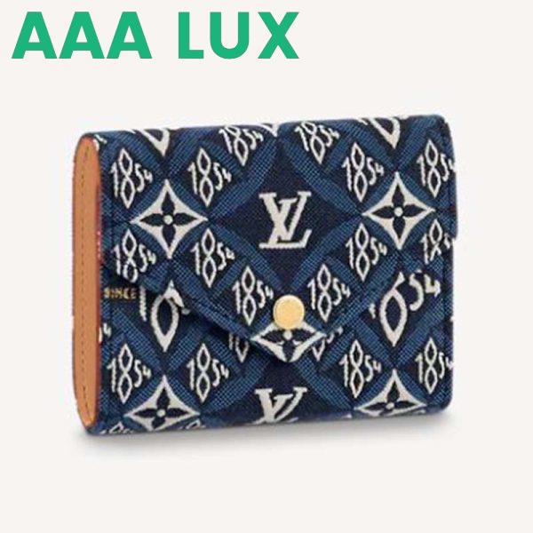 Replica Louis Vuitton LV Unisex Since 1854 Victorine Wallet Monogram Flowers Canvas Cowhide-Leather