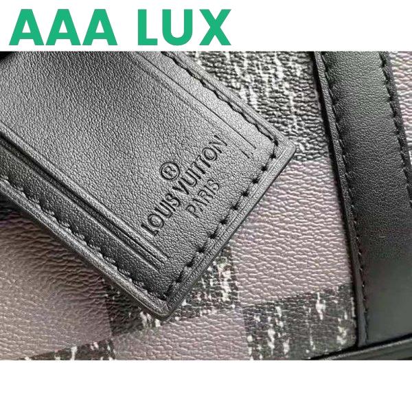 Replica Louis Vuitton LV Unisex Sirius Briefcase Messenger Bag Graphite Cowhide Leather 11