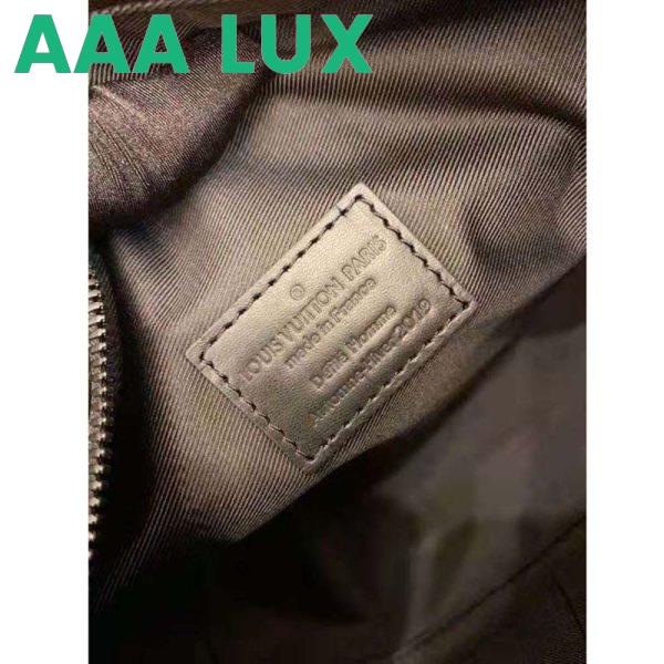 Replica Louis Vuitton LV Unisex Soft Trunk Bag Monogram-Embossed Black Taurillon Cowhide Leather 11