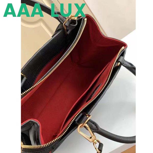 Replica Louis Vuitton LV Women Petit Palais Handbag Noir Embossed Grained Cowhide Leather 8